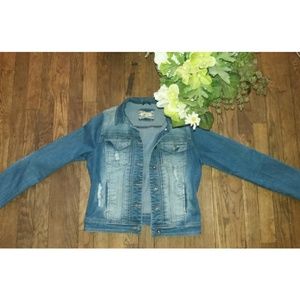 Distressed Jean Jacket